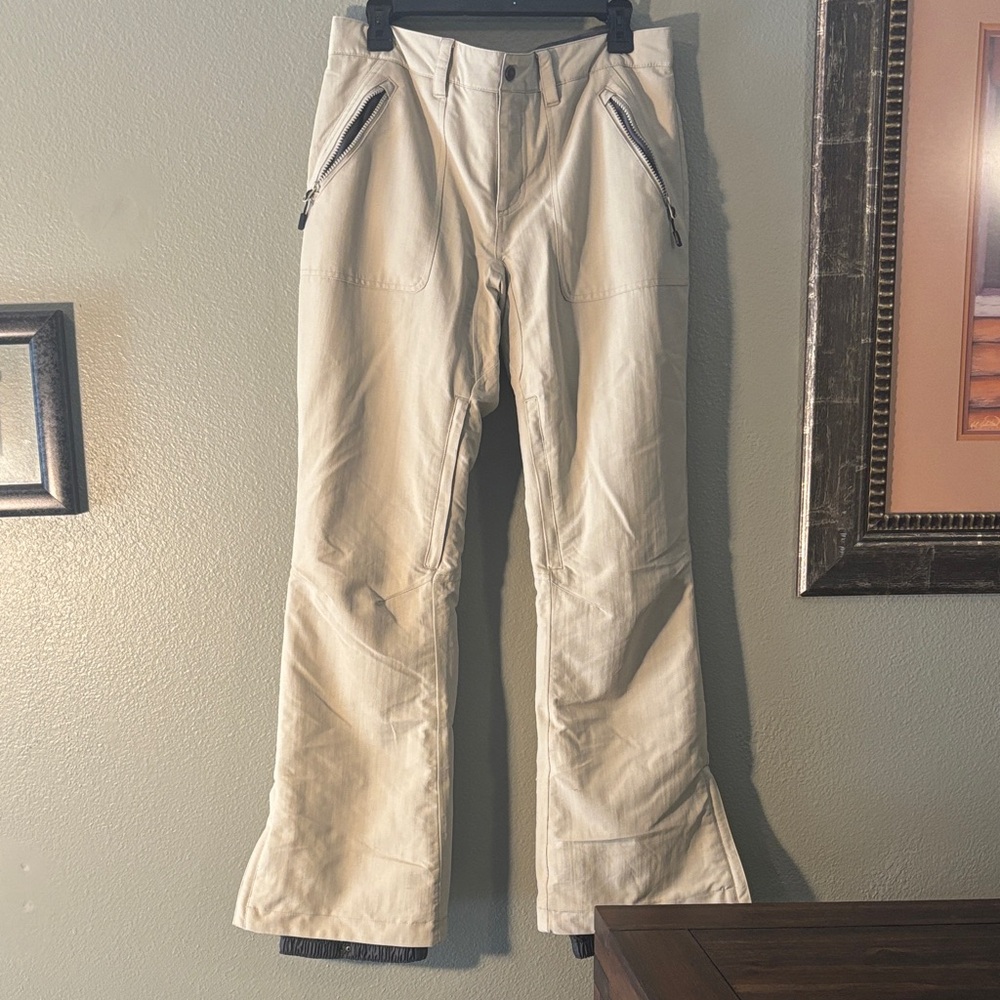 Snow pants Stylish Women's Cream Cargo Pants